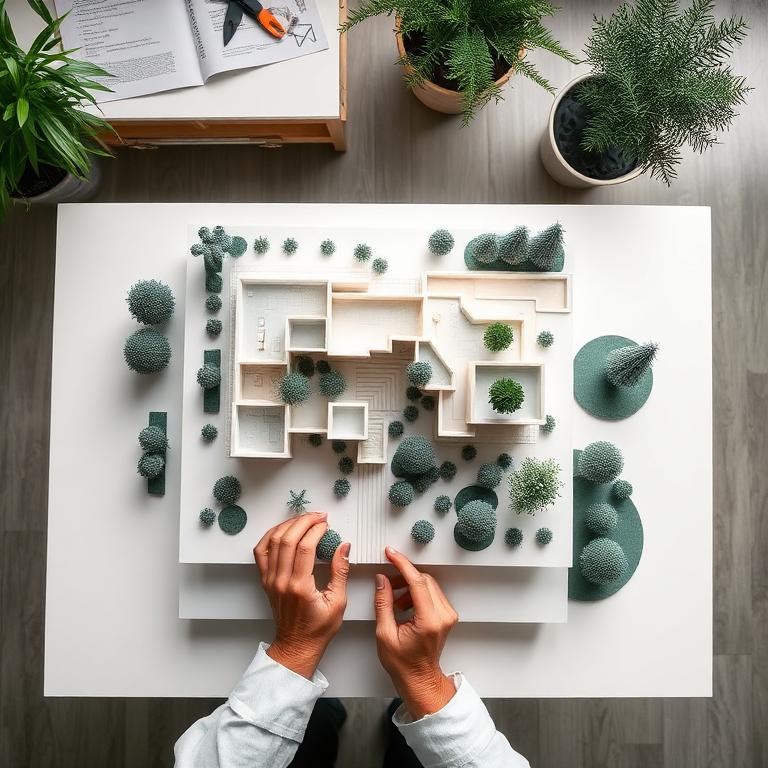 Model making in the studio